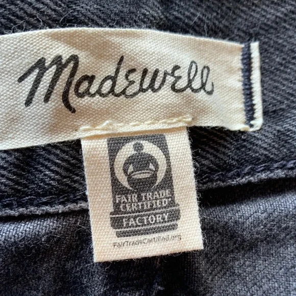 Madewell Black Relaxed Denim Shorts - Picture 15 of 16